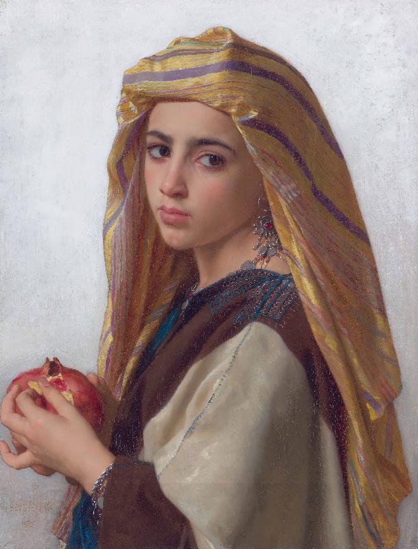 William-Adolphe Bouguereau Girl with a pomegranate China oil painting art